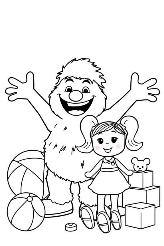 Poppy Playtime Toys Coloring Sheet