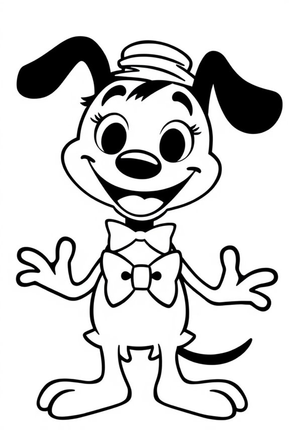 Poppy Playtime Silhouette Coloring Sheet