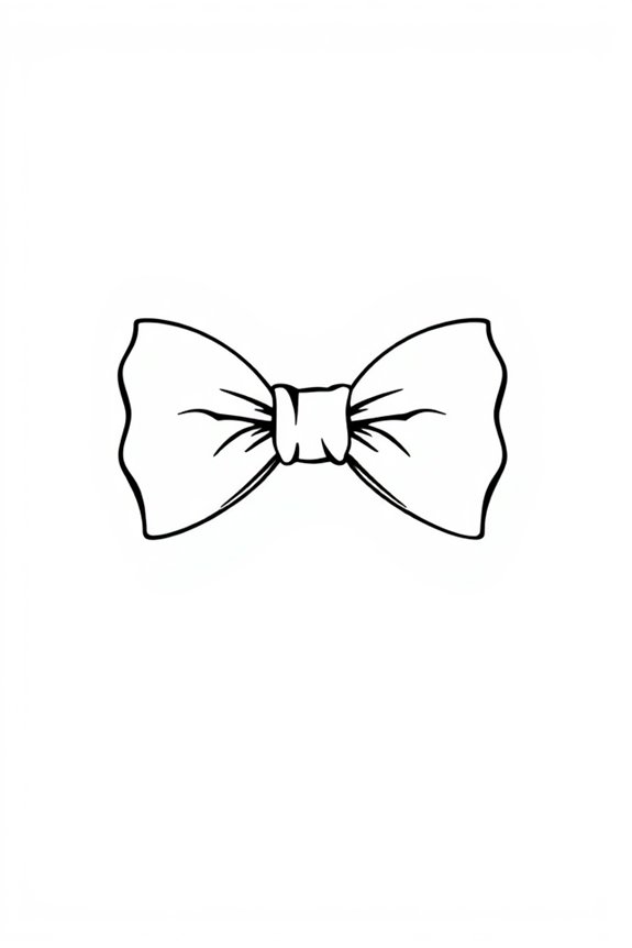 Classic Bowtie Coloring Sheet