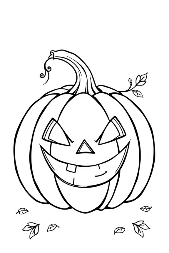 Jack-O'-Lantern Coloring Sheet