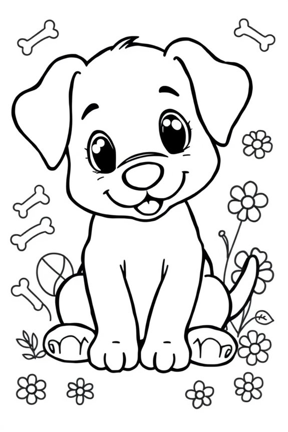 Puppy Coloring Sheet