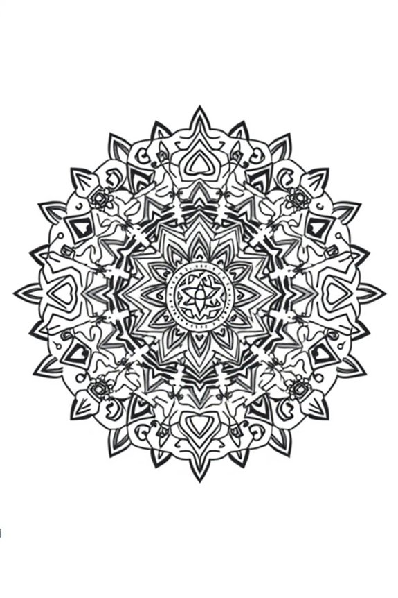 Rick’s Lab Mandala Coloring Sheet
