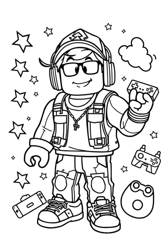 Roblox Character Coloring Sheet