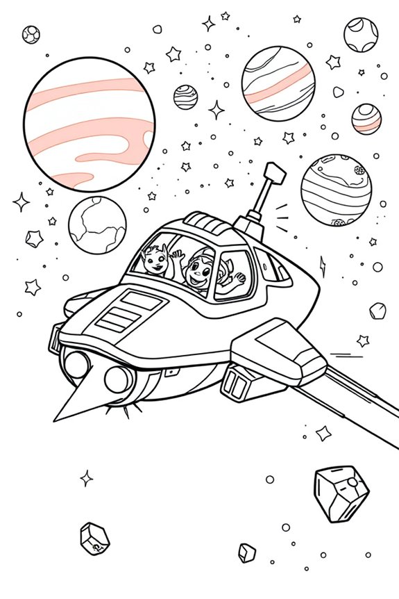 Roblox Spaceship Adventure Coloring Sheet