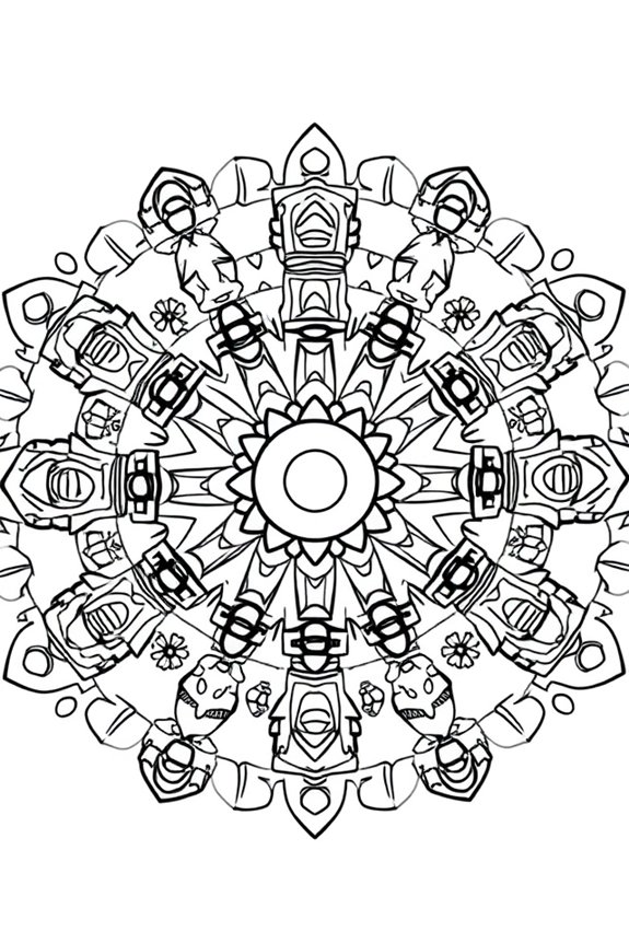 Roblox Mandala Style Coloring Sheet
