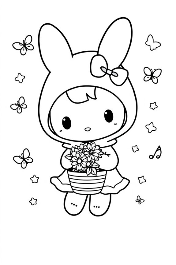 My Melody Coloring Sheet
