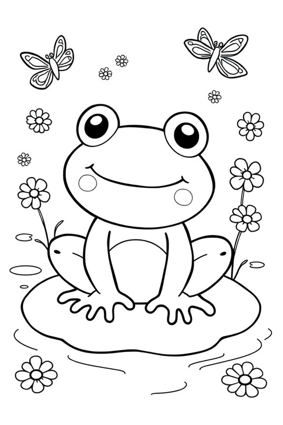 Keroppi Coloring Sheet