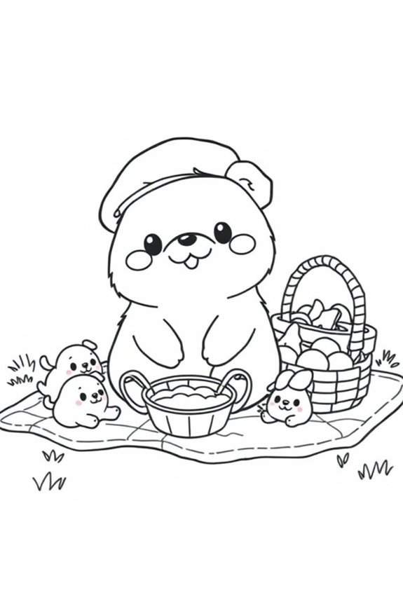 Pompompurin Coloring Sheet