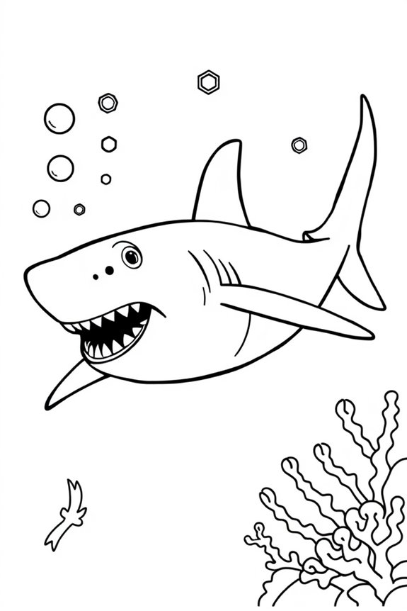 Shark Coloring Sheet