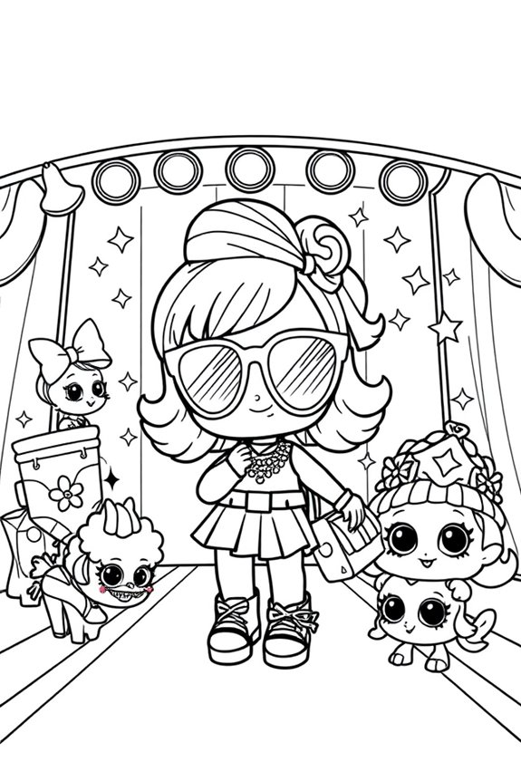 Shopkins Fashionista Coloring Sheet
