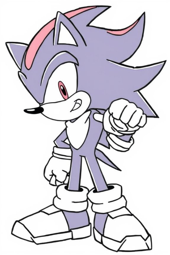 Shadow the Hedgehog Coloring Sheet