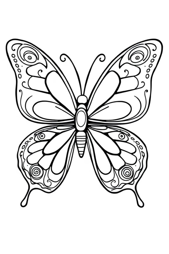 Butterfly Coloring Sheet