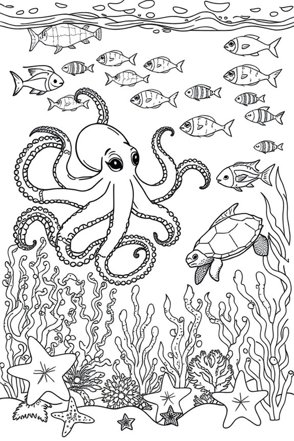 Underwater World Coloring Sheet