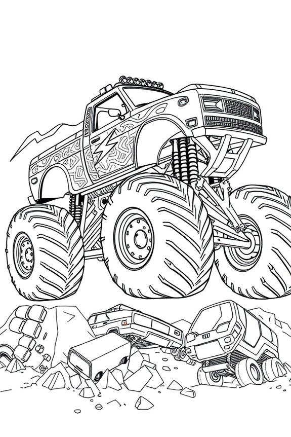 Monster Truck Coloring Sheet