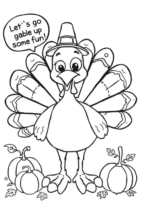 Funny Turkey Coloring Sheet