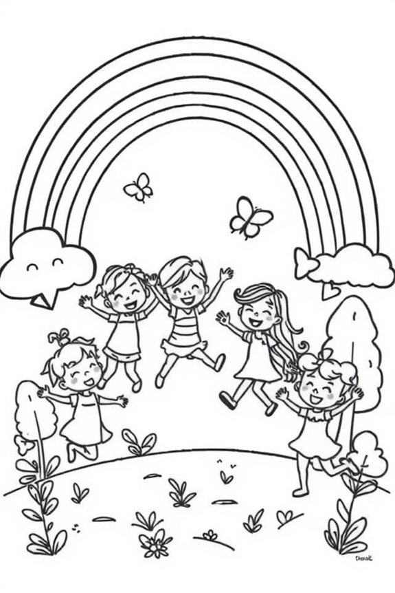 Rainbow Friends Fun Adventures Coloring Sheet
