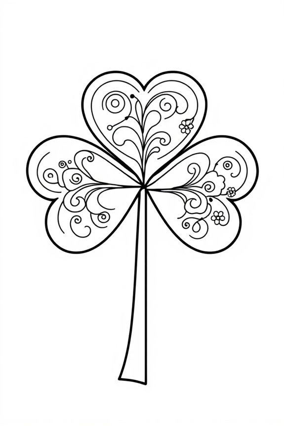 Shamrock Coloring Sheet