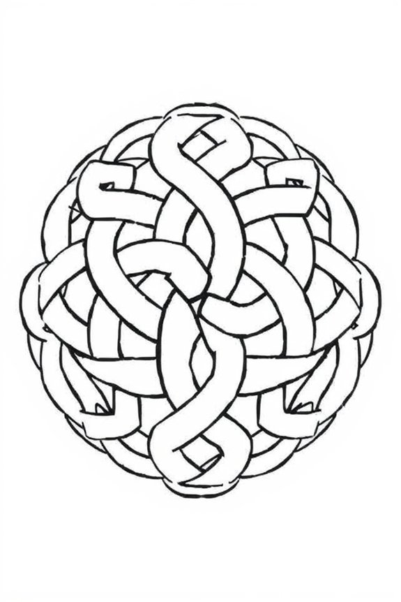 Celtic Knot Coloring Sheet