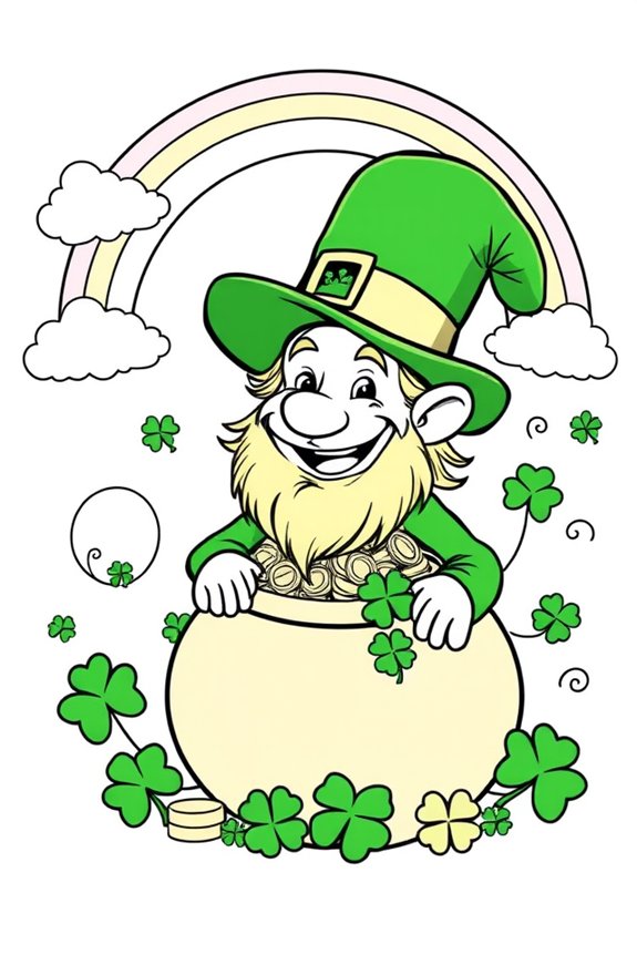 Happy St. Patrick's Day Coloring Sheet