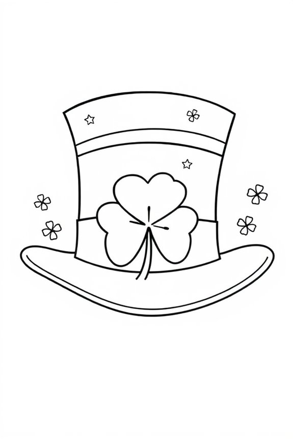 Festive Hat Coloring Sheet