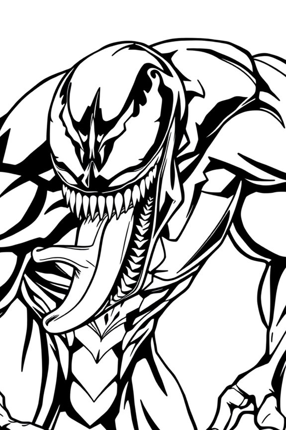 Venom Coloring Sheet