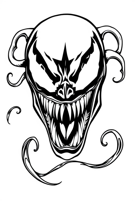 Simple Venom Coloring Sheet