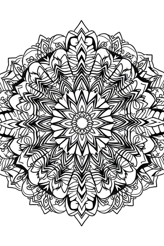 Bobbie Goods Mandala with a Twist Coloring Sheet