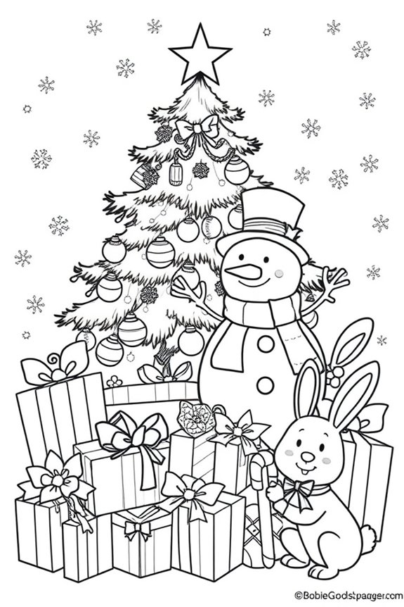 Bobbie Goods Joyful Holiday Celebration Coloring Sheet
