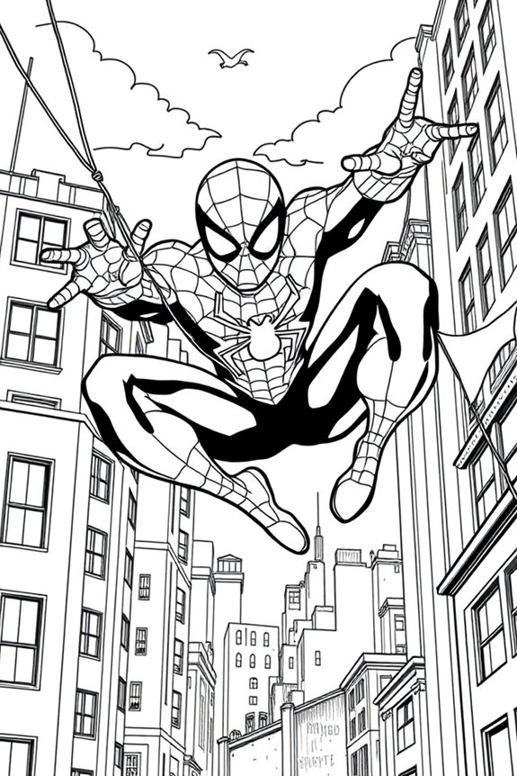 Spidey Coloring Sheet