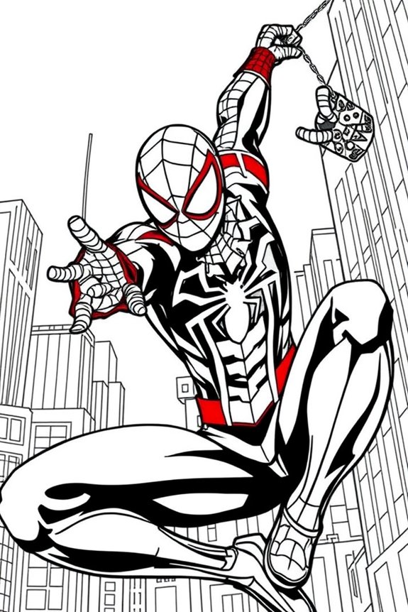 Miles Morales Coloring Sheet