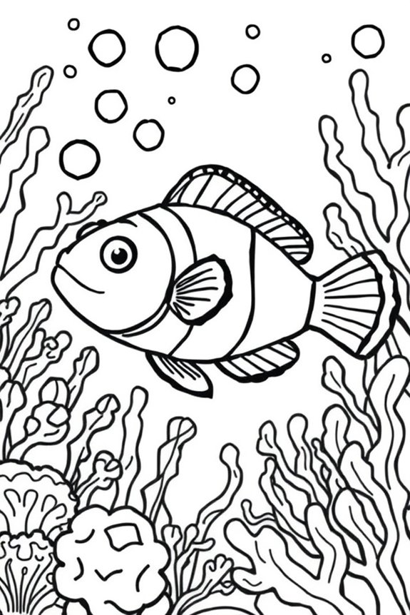 Clownfish Coloring Sheet