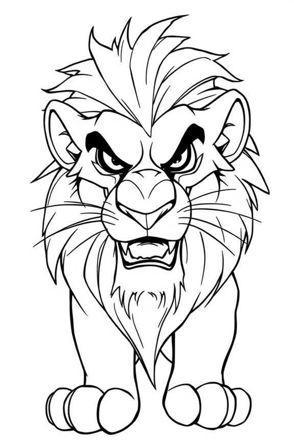 Scar Coloring Sheet