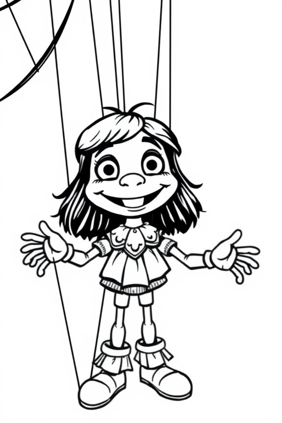 Basic Puppet coloring sheet