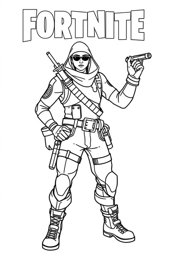 Fortnite Character Coloring Sheet