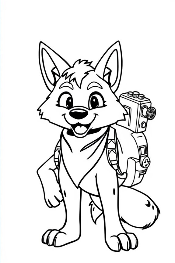 Fortnite Animal Mascot Coloring Sheet