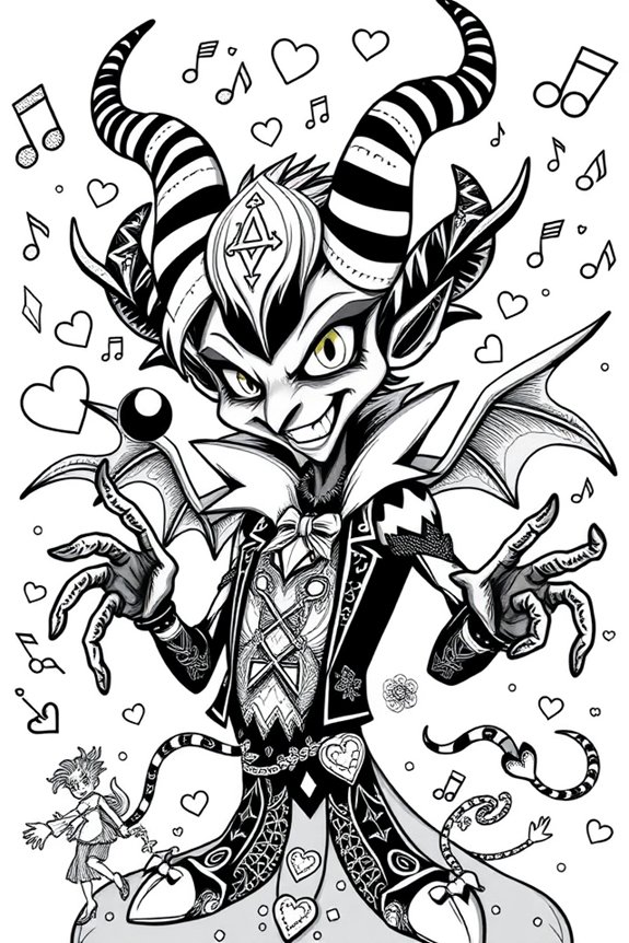 Creative Asmodeus Coloring Sheet