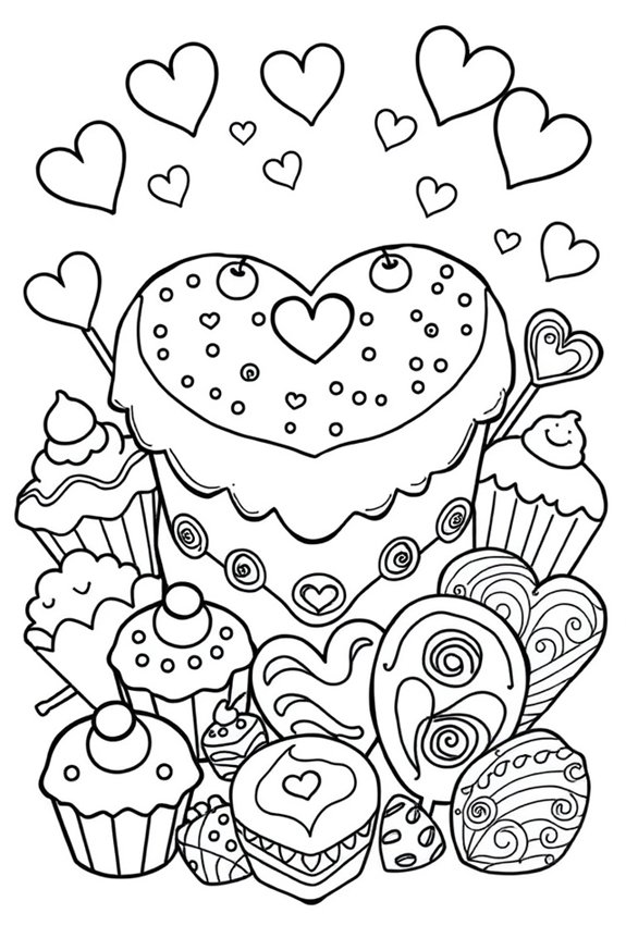 Sweet Treats Coloring Sheet
