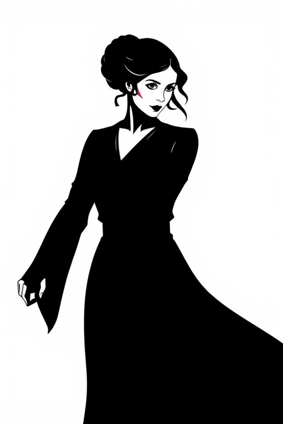 Princess Leia Silhouette Coloring Sheet