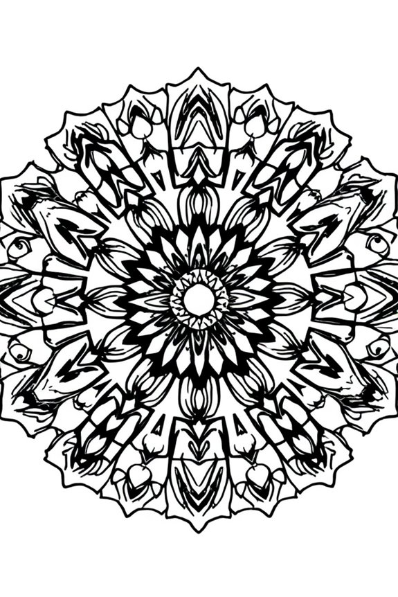 Mandala Style Power-Up Coloring Sheet