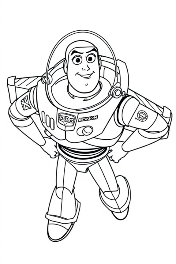 Buzz Lightyear Coloring Sheet