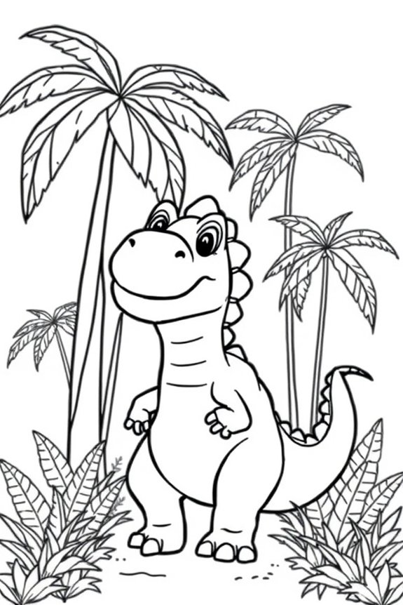 Dinosaur Coloring Sheet